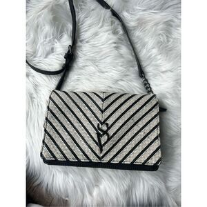 Simply Vera Vera Wang Black White Crossbody Purse